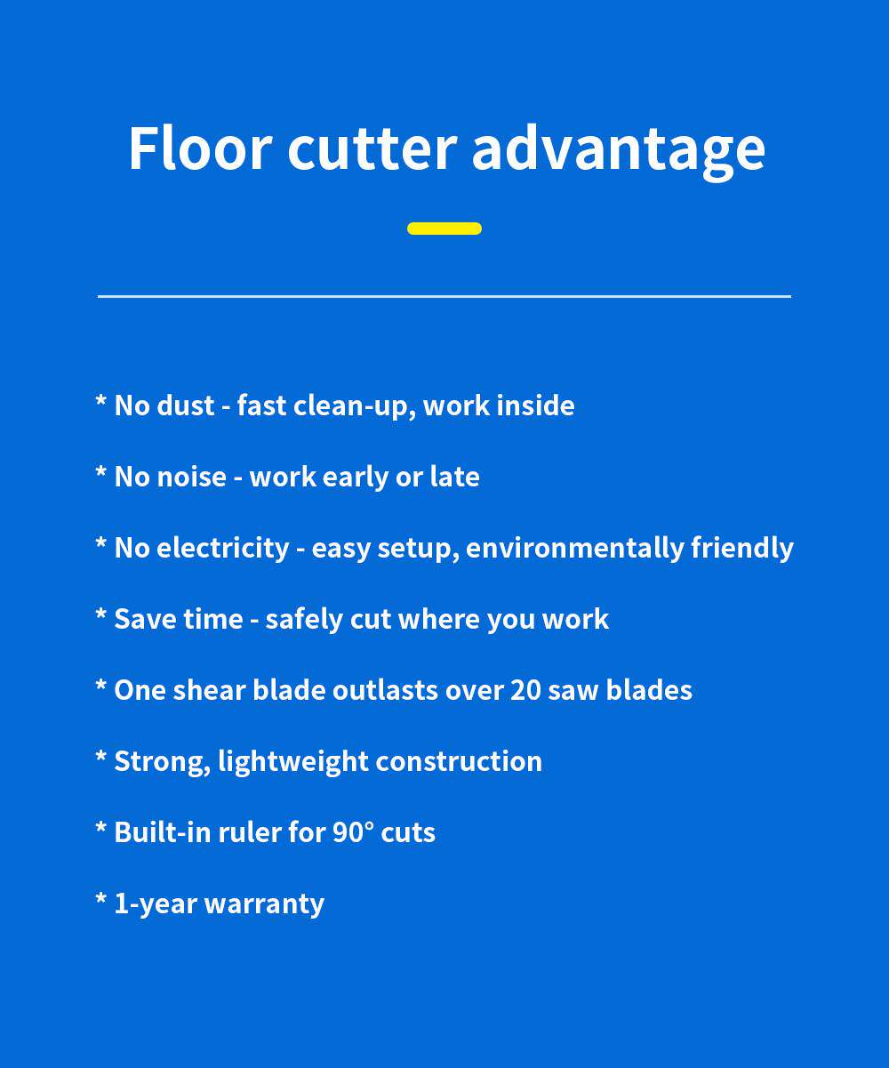 Advantage of floor side cutting machine